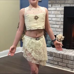 Angel costume, wings attached.